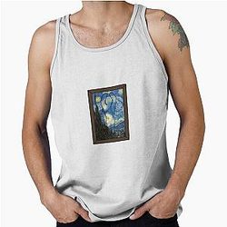 Meccha Chameleon Van Gogh Starry Night Tank Top