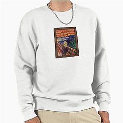 Meccha Chameleon - Edvard Munch's The Scream Pullover Sweatshirt