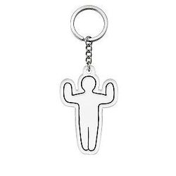 Minimalist Humanoid  PTTT2108 Acrylic  Meccha Chameleon Keychains
