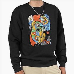 Hiding Seek Picasso Chameleon Gamer Sweatshirt
