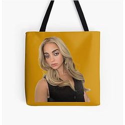 Melissa Barrera Blonde All Over Print Tote Bag