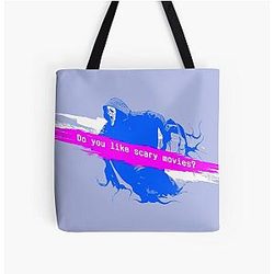 Scream 6 Melissa Barrera Sam Carpenter - Jenna Ortega Tara Carpenter scary horror movie graphic design by ironpalette All Over Print Tote Bag