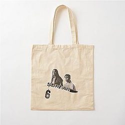 Of Scream VI (Scream 6) Melissa Barrera (Sam Carpenter) - Jenna Ortega (Tara Carpenter) scary horror movie Cotton Tote Bag