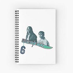 Scream VI Melissa Barrera  Jenna Ortega scary horror movie Spiral Notebook