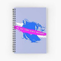 Scream 6 
Melissa Barrera (Sam Carpenter) 
Jenna Ortega (Tara Carpenter) 
scary horror movie graphic design by ironpalette 
Spiral Notebook