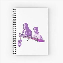 Scream 6 Melissa Barrera Sam Carpenter Jenna Ortega Tara Carpenter scary horror movie Spiral Notebook