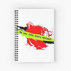 Scream 6 Melissa Barrera Jenna Ortega scary horror movie graphic design by Spiral Notebook