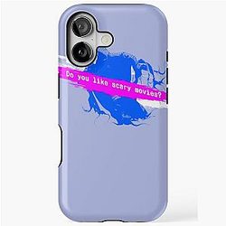 Scream 6 Melissa Barrera (Sam Carpenter) Jenna Ortega (Tara Carpenter) scary horror movie graphic design by ironpalette iPhone Tough Case