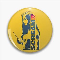 Scream 6 Melissa Barrera Sam Carpenter scary horror movie graphic design by ironpalette Pin