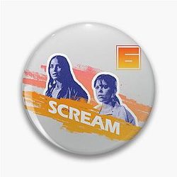 Scream 6 Melissa Barrera Sam Carpenter Jenna Ortega Tara Carpenter scary horror movie graphic design by ironpalette Pin