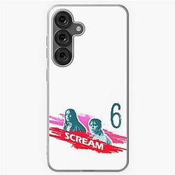 Scream 6 Melissa Barrera (Sam Carpenter) Jenna Ortega (Tara Carpenter) scary horror movie graphic design by ironpalette Samsung Galaxy Soft Case