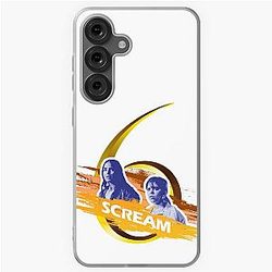 Scream 6 Melissa Barrera Sam Carpenter Jenna Ortega Tara Carpenter scary horror movie graphic design by ironpalette Samsung Galaxy Soft Case