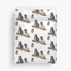 Scream 6 Melissa Barrera Sam Carpenter Jenna Ortega Tara Carpenter scary horror movie graphic design by ironpalette Duvet Cover