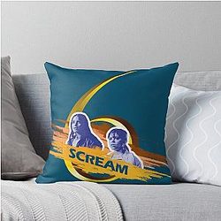 Scream 6 Melissa Barrera (Sam Carpenter) Jenna Ortega (Tara Carpenter) scary horror movie throw blanket by ironpalette