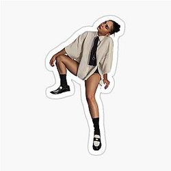 Melissa Barrera White Blouse Sticker