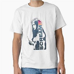 Scream 6 Melissa Barrera Sam Carpenter scary horror movie graphic design by ironpalette Classic T-Shirt