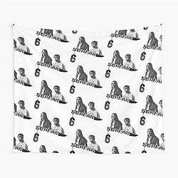Scream 6 Melissa Barrera (Sam Carpenter) - Jenna Ortega (Tara Carpenter) scary horror movie graphic design Tapestry