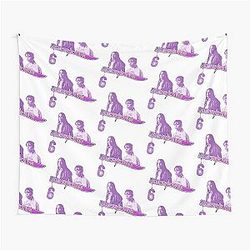 Scream 6 Melissa Barrera (Sam Carpenter) Jenna Ortega (Tara Carpenter) scary horror movie graphic design by ironpalette Tapestry