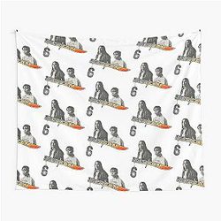 Scream 6 Melissa Barrera Sam Carpenter Jenna Ortega Tara Carpenter scary horror movie graphic design by Ironpalette Tapestry