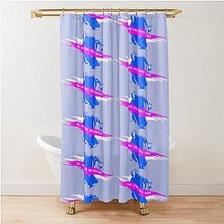 Scream 6 Melissa Barrera Sam Carpenter Jenna Ortega Tara Carpenter scary horror movie graphic design by ironpalette Shower Curtain