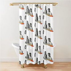 Scream 6 Melissa Barrera Sam Carpenter Jenna Ortega Tara Carpenter scary horror movie by Ironpalette Shower Curtain