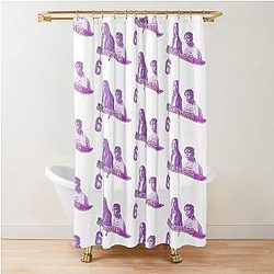 Scream 6 with Melissa Barrera (Sam Carpenter) and Jenna Ortega (Tara Carpenter) scary horror movie Shower Curtain