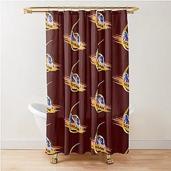 Scream 6 Melissa Barrera (Sam Carpenter) Jenna Ortega (Tara Carpenter) scary horror movie Shower Curtain graphic design by ironpalette