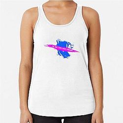 Scream 6 Melissa Barrera Sam Carpenter Jenna Ortega Tara Carpenter scary horror movie graphic design by ironpalette Racerback Tank Top