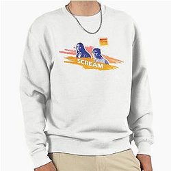 Scream 6 Melissa Barrera (Sam Carpenter) Jenna Ortega (Tara Carpenter) scary horror movie graphic design by ironpalette Pullover Sweatshirt