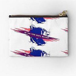 Scream 6 Melissa Barrera (Sam Carpenter) Jenna Ortega (Tara Carpenter) horror movie graphic design by ironpalette Zipper Pouch