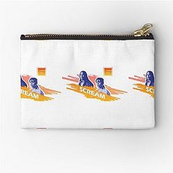 Scream 6. Melissa Barrera (Sam Carpenter) Jenna Ortega (Tara Carpenter) scary horror movie graphic design by ironpalette Zipper Pouch