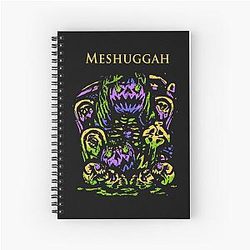 Art Meshuggah Spiral Notebook
