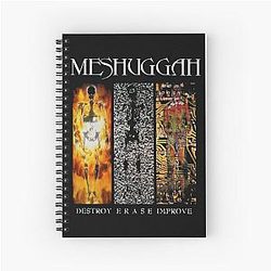 Art Meshuggah Spiral Notebook