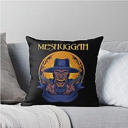 Day For Purple Meshuggah 80s Metal Throw Pillow