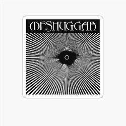 Retro Vintage Dark Red Best Meshuggah  Sticker