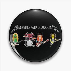 Master of Muppets (horizontal) - Muppets as Metallica Band Pin