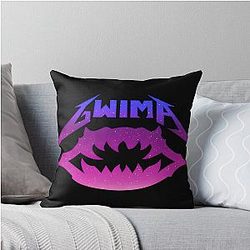 Kpop Demon Hunters Gwima Metallica Logo Throw Pillow