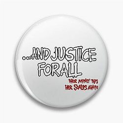 Metallica And Justice For All Shirt Pin