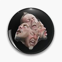 Metallica Fan Art Illustrated Tribute to the Legendary Metal Band Pin