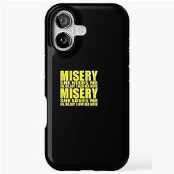 Misery Metallica yellow skull lyrics iPhone Tough Case