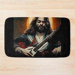 Jesus Metallica Guitar Bath Mat