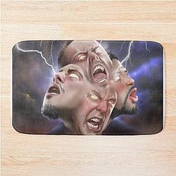 Metallica Fan Art Illustrated Tribute to the Legendary Metal Band Bath Mat