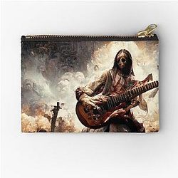Zombie Jesus Titan Playing Metallica Guitar Pouch