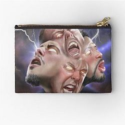 Metallica Fan Art Illustrated Tribute to the Legendary Metal Band Zipper Pouch