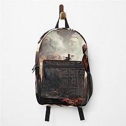 Zombie Jesus Titan Playing a Metallica Guitar Backpack