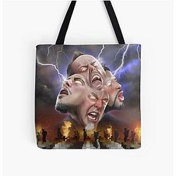 Metallica Fan Art Illustrated Tribute to Metal Band All Over Print Tote Bag
