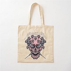 COVID Vaccination Metallica Cotton Tote Bag
