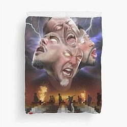 Metallica Fan Art Illustrated Tribute to the Legendary Metal Band Duvet Cover