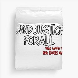 Metallica Justice For All Shirt Duvet Cover