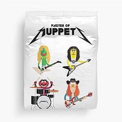 Master of Muppets Muppets Metallica Band Active Duvet Cover